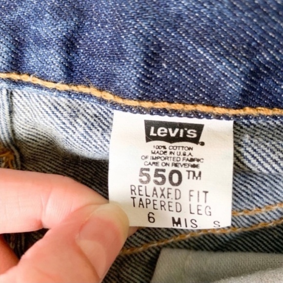 Vintage 550 Levi Jeans Tapered Leg Size 6 - Picture 5 of 5